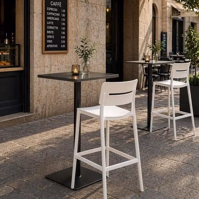 SET 2 SGABELLO NOVA BIANCO