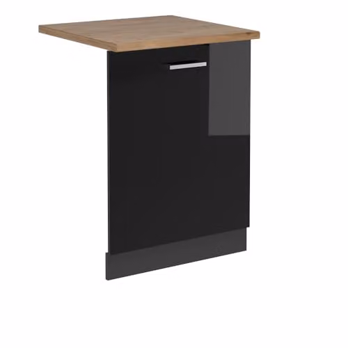 Vicco Frontale lavastoviglie R-Line, Nero lucido, 60 cm