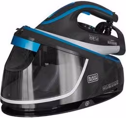 Ferro da stiro con caldaia a carica continua Black+Decker 2400W nero con sistema anti-calcare e piastra in ceramica