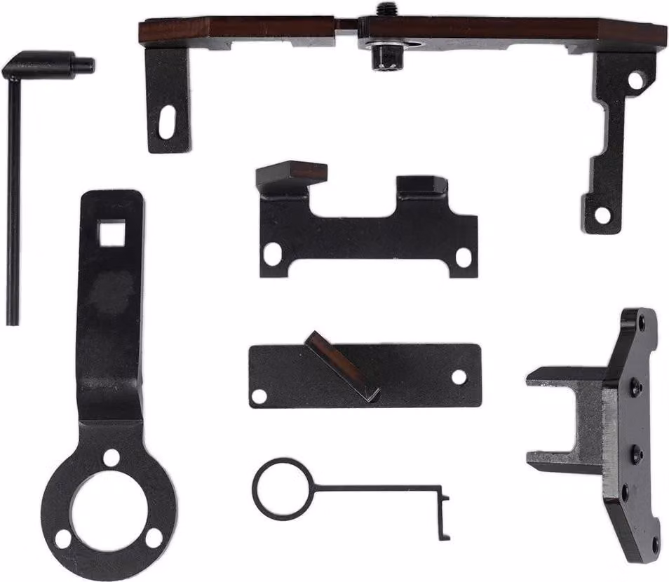 Set di utensili per la sostituzione della cinghia di distribuzione, compatibile con i modelli Citroën e Peugeot, costruzione robusta e duratura, composto da 7 pezzi