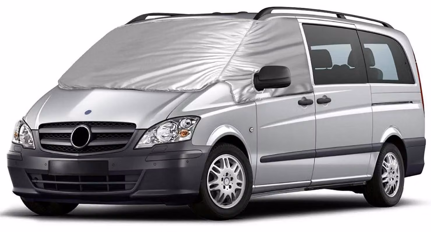 Copertura parabrezza per Mercedes-Benz Viano/Vito W639 dal 2003 al 2014, in tessuto Oxford 600D, con protezione solare, impermeabile e resistente al freddo