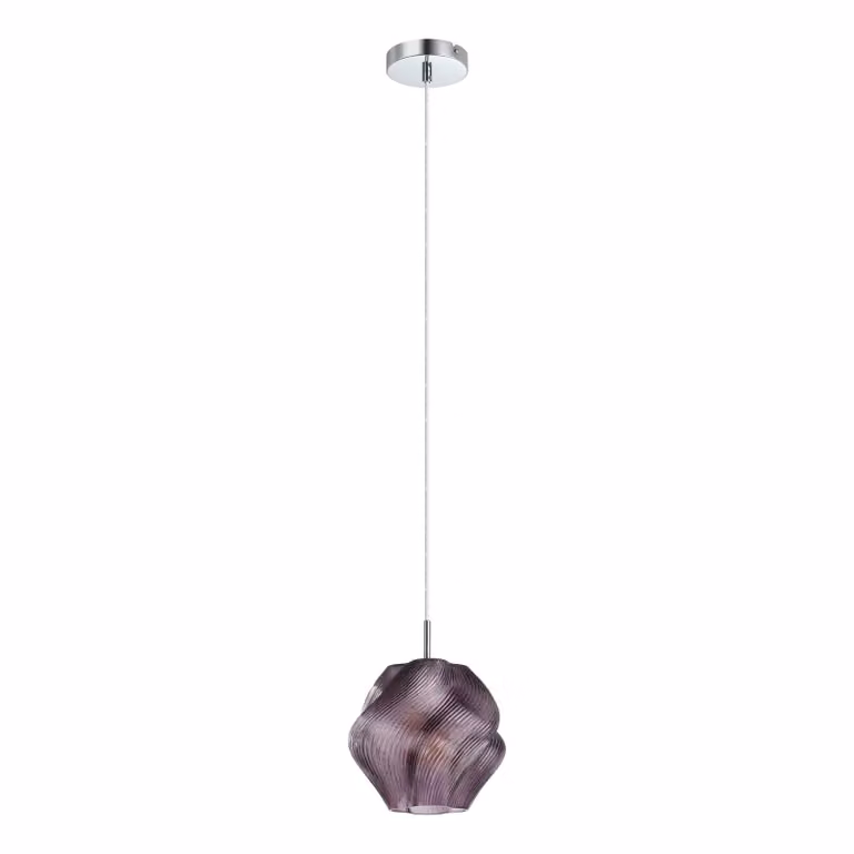 EGLO Lampada a sospensione Meliciano, dimmerabile, Violetto / Fucsia / Rosa, Soggiorno / Sala da pranzo, Vetro, Lampada a sospensione