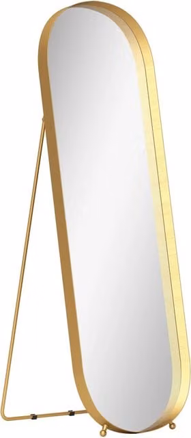 Specchio a Pieno Corpo con Cornice Metallo ¨C zephmum ¨C 160x50 cm Cornice Oro