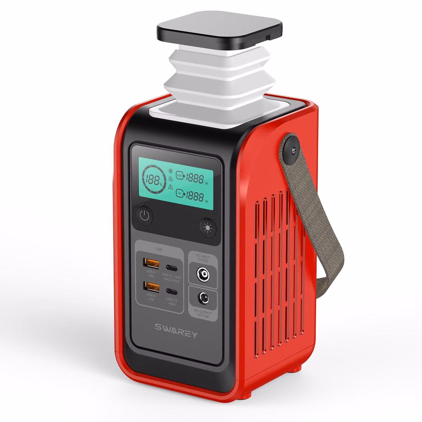 Generatore di corrente 140W Power Station 192Wh Generatore solare LiFePO4 batterie Powerbank Alimentazione di emergenza Campeggio Alimentazione