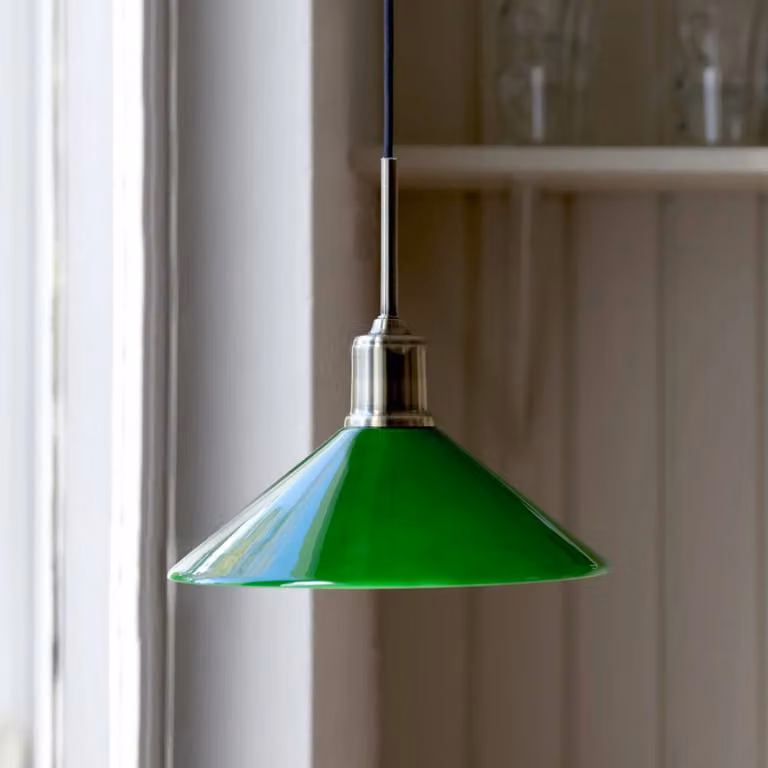 Markslöjd Lampada a sospensione in vetro Vela, Verde, Soggiorno / Sala da pranzo, Vetro, Lampada a sospensione