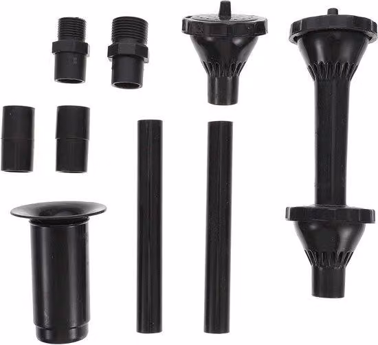 Kit di ugelli per fontane d'acqua di piccole dimensioni - 9 ugelli per fontane, adatti per pompe sommerse per laghetti, fontane e piscine