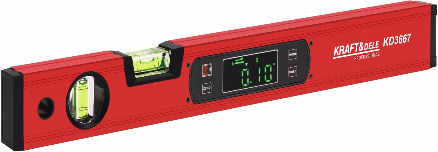 Livella elettronica da 400 mm con display LCD, modello KD3667