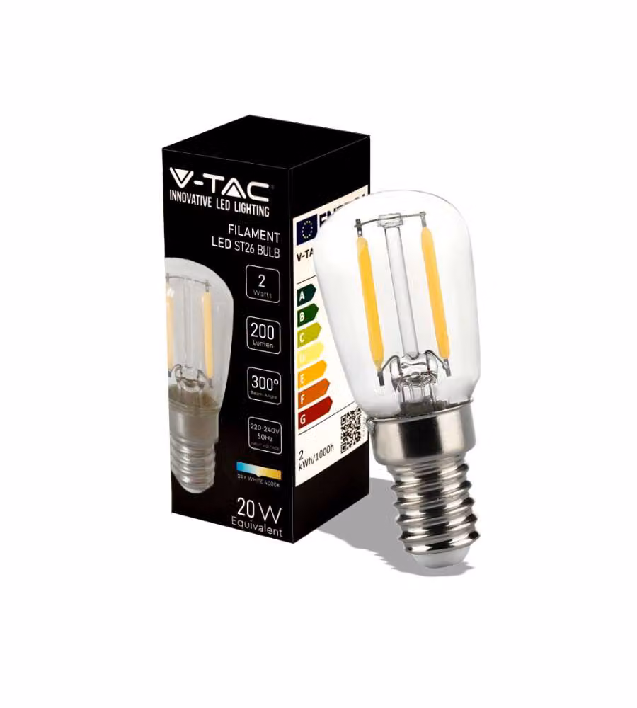 Lampadina LED E14 2W ST26 Filamento 4000K