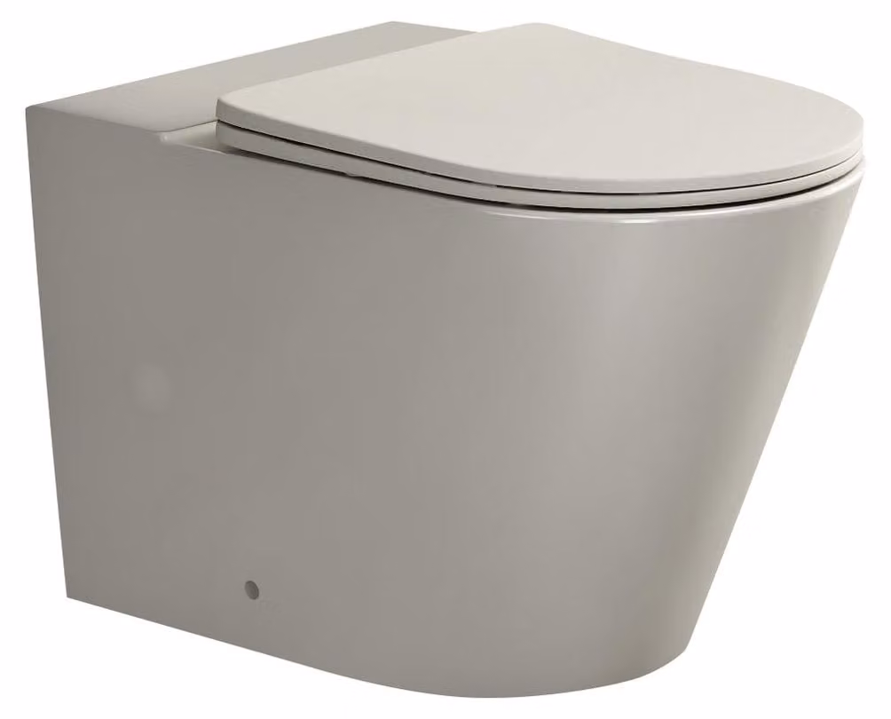 Vasca WC Sapho PACO, senza bordo, 61x38 cm, scarico verticale/orizzontale, color avorio