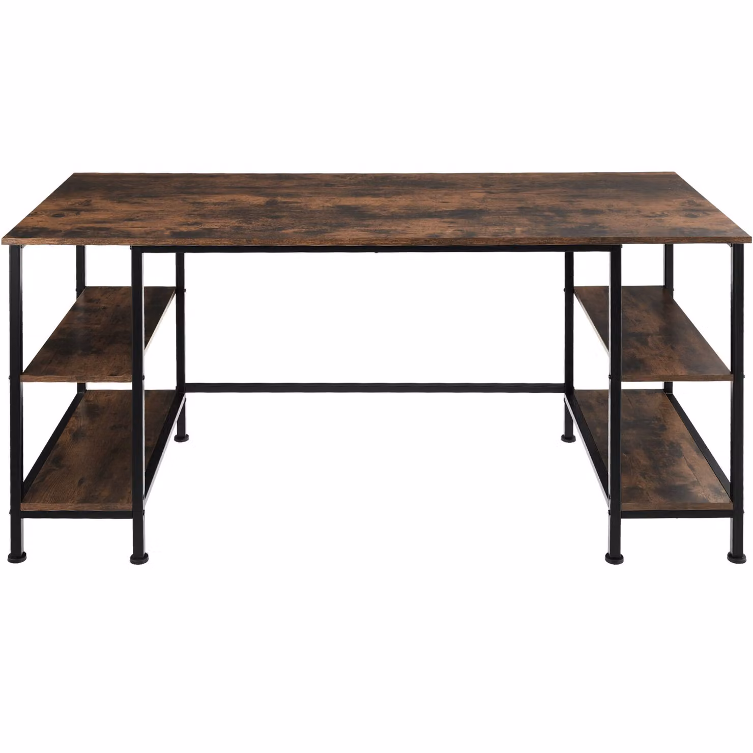 Scrivania da computer TecTake in stile industriale marrone L: 137 cm, P: 55 cm, H: 75 cm – 4
