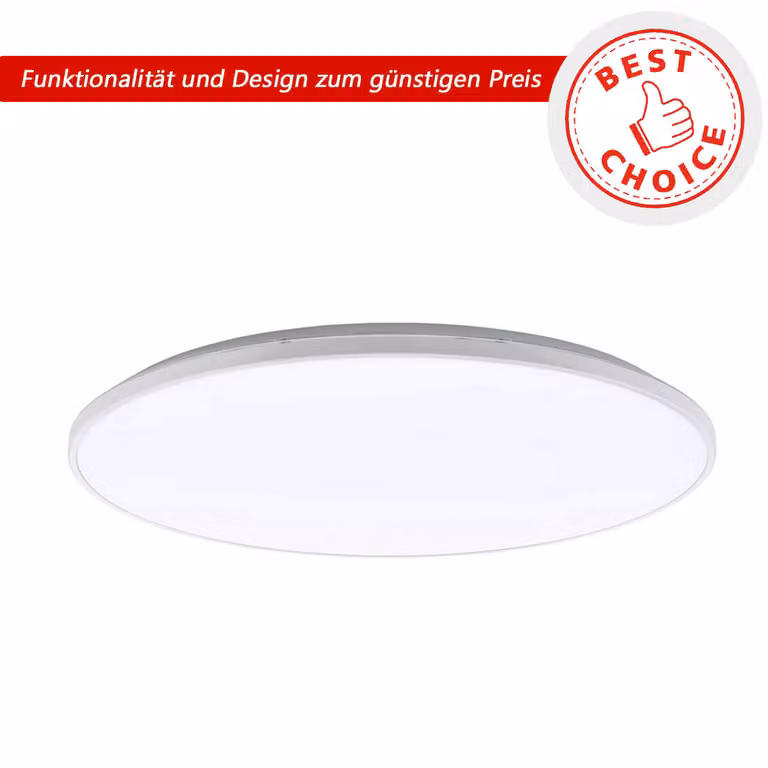 EGLO 75633 Lampada a plafone "KAOKI 1" in plastica, bianco, 4000K, inclusa sorgente luminosa