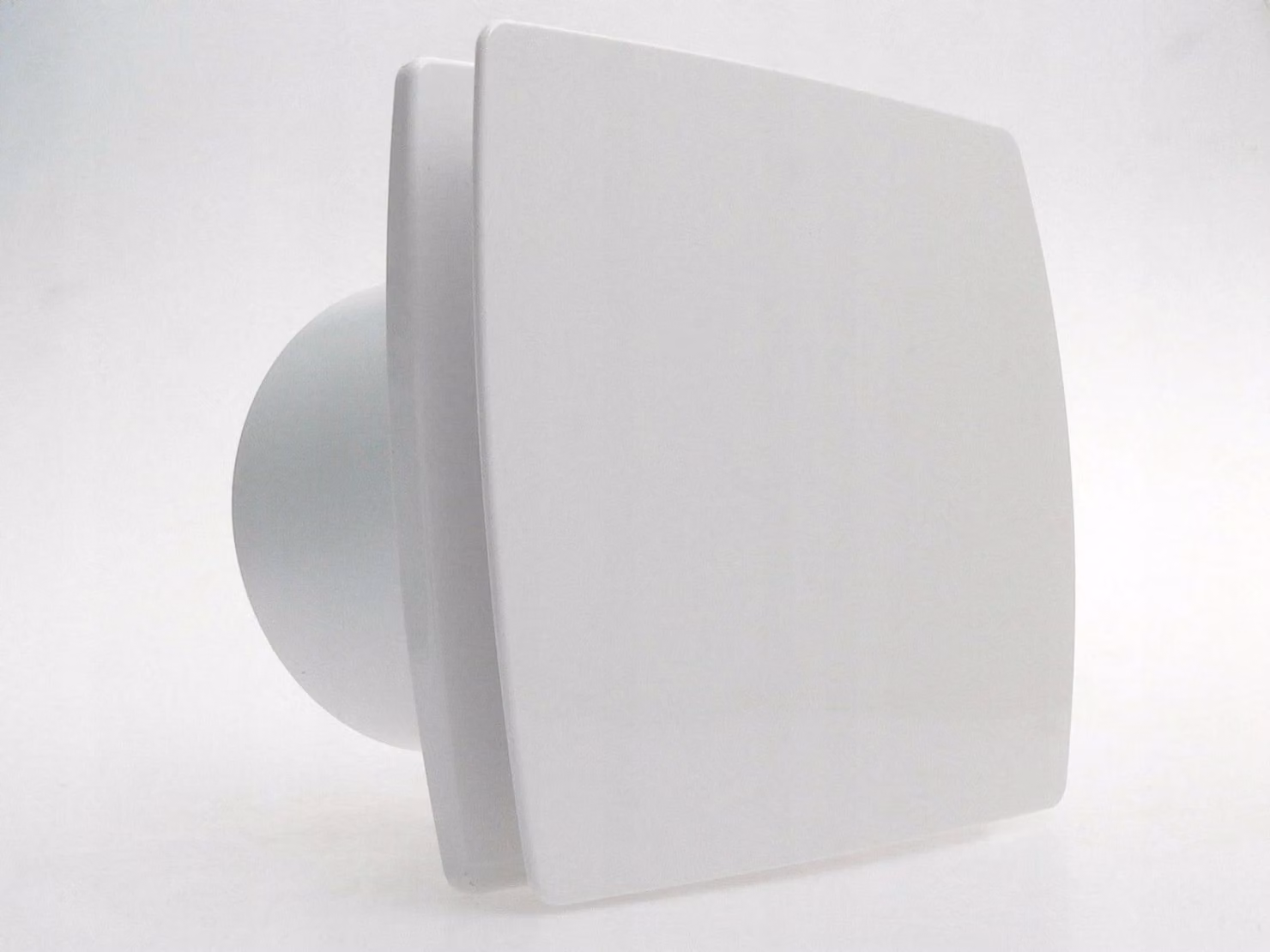 Ventilatore da bagno ELPlast, diametro 150 mm, bianco, con pannello decorativo