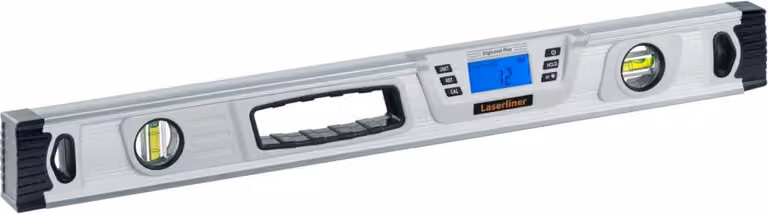 Laserliner DigiLevel Plus 60 cm. Lunghezza: 0,6 m, Colore del prodotto: Argento, Unità selezionabili: %, gradi, mm/m. Batteria