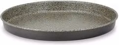 Teglia tortiera rotonda per focaccia e torte Happy Stone in alluminio antiaderente, Grigio pietra, Diametro: 28 cm