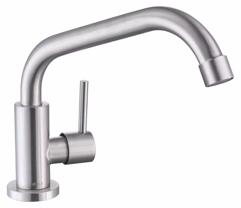 Rubinetto da cucina solo acqua fredda, rubinetto per acqua fredda girevole a 360°