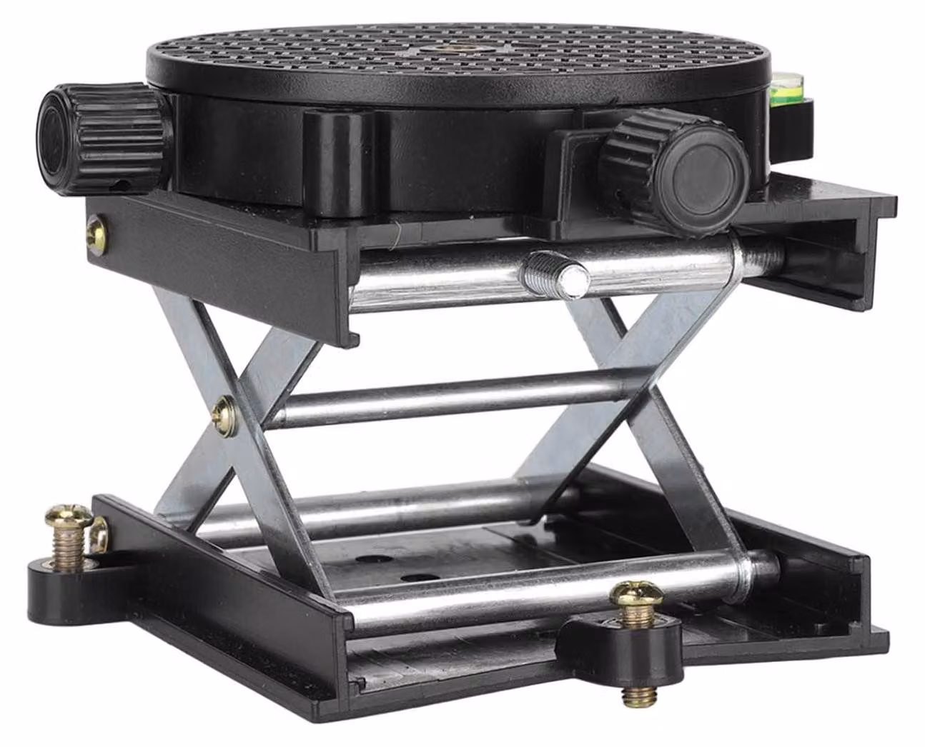 Piattaforma elevatrice a forbice, in alluminio, con rotazione a 360°, altezza di sollevamento: 6,5 cm