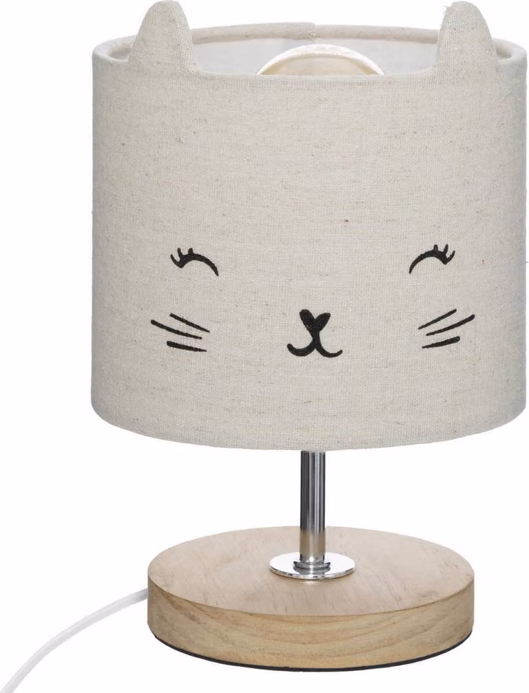 Lampada da comodino per bambini con paralume