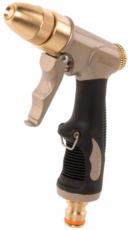 Pistola a spruzzo Bradas AQUA LUX SOFT, con 3 funzioni di spruzzo, color oro