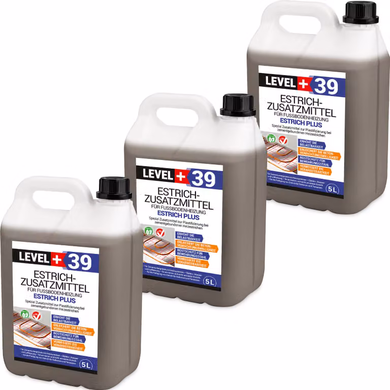 Additivo per massetti 15L Riscaldamento a pavimento Massetto riscaldante - Massetto cementizio Profi L+39