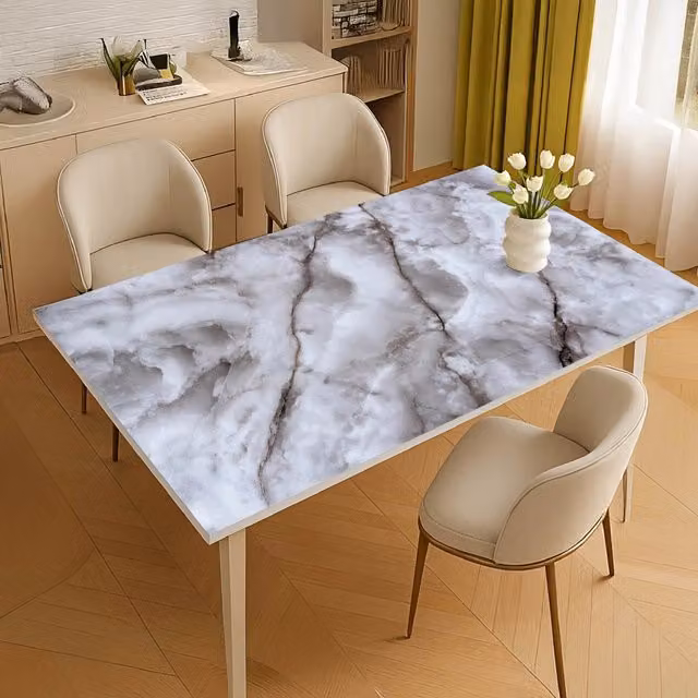 Copritavolo Stampato In Pvc Alto 1.2 Mm Pellicola Protettiva Cover Proteggi Tavolo Tovaglia Protezione Mollettone Spesso Antimacchia Urti Olio Graffi Impermeabile Dis8 - 100x1000Cm