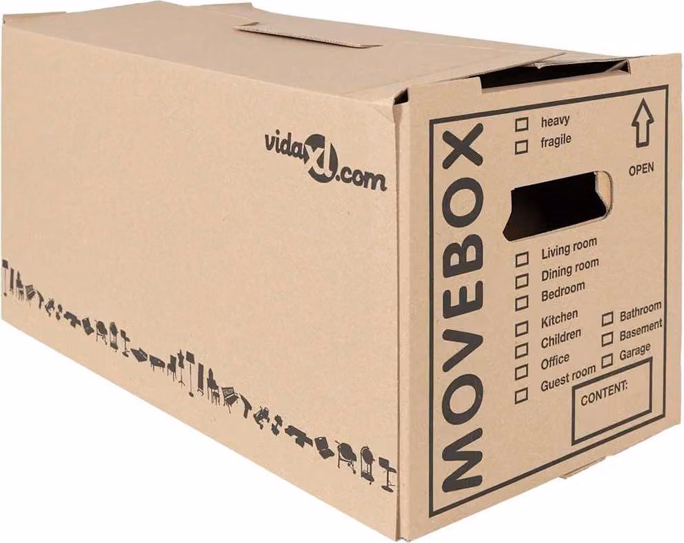 Scatola per Traslochi 20 pcs Naturale 59 x 31,5 x 31,5 cm