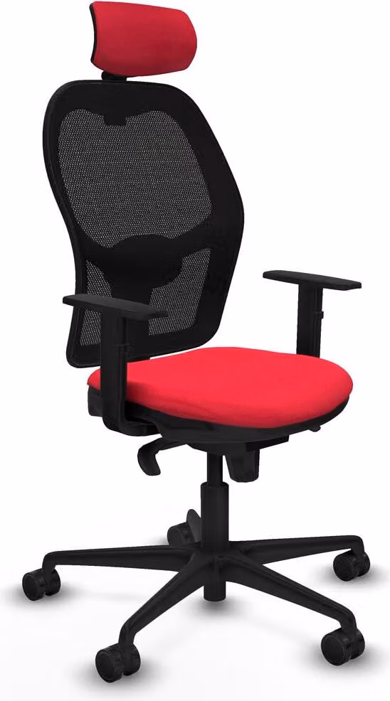 Sedia da ufficio Piqueras y Crespo 1D036N2 Rosso