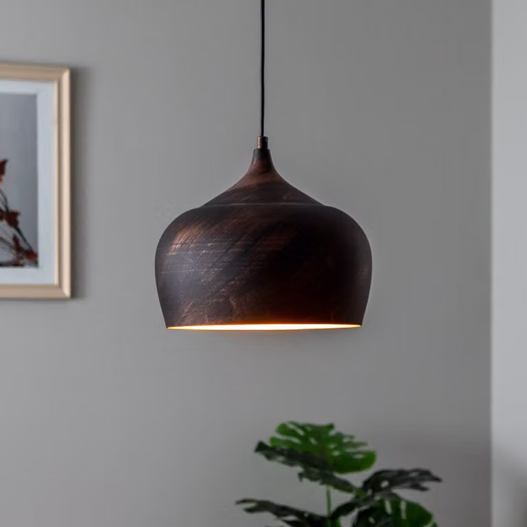 Lampada a sospensione Saglam 3761 Opviq, dimmerabile, Rame, Soggiorno / Sala da pranzo, Metallo, Vintage, Lampada a sospensione
