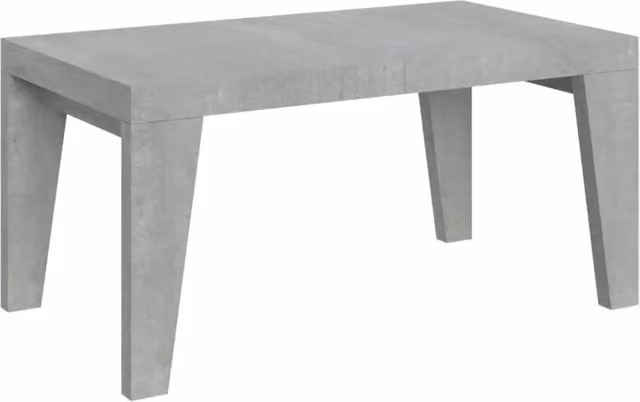 Tavolo allungabile 160/264x90 cm Naxy colore cemento