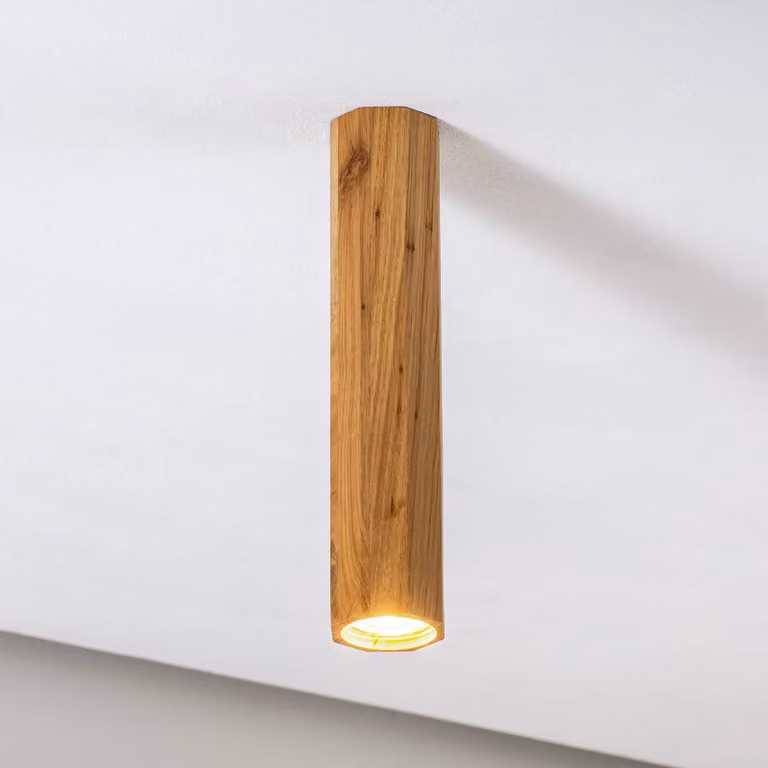 Plafoniera soffitto Peach Puff SOLLUX LIGHTING, dimmerabile, Legno chiaro, Soggiorno / Sala da pranzo, Legno, Moderno, Plafoniera