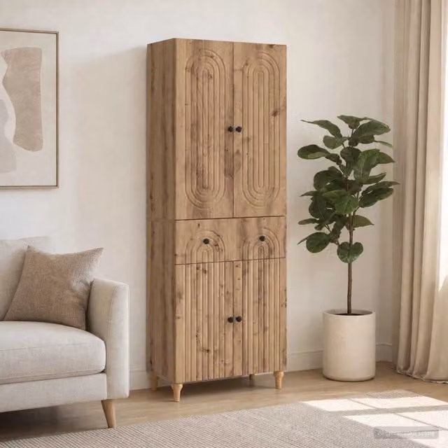 Set di armadi 2 pz Rovere Artigianale Legno ingegnerizzato 3416492