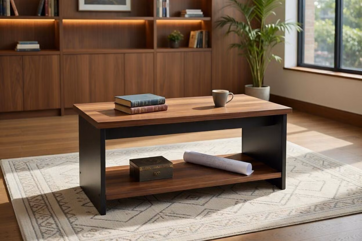 Tavolino in legno per interni moderni