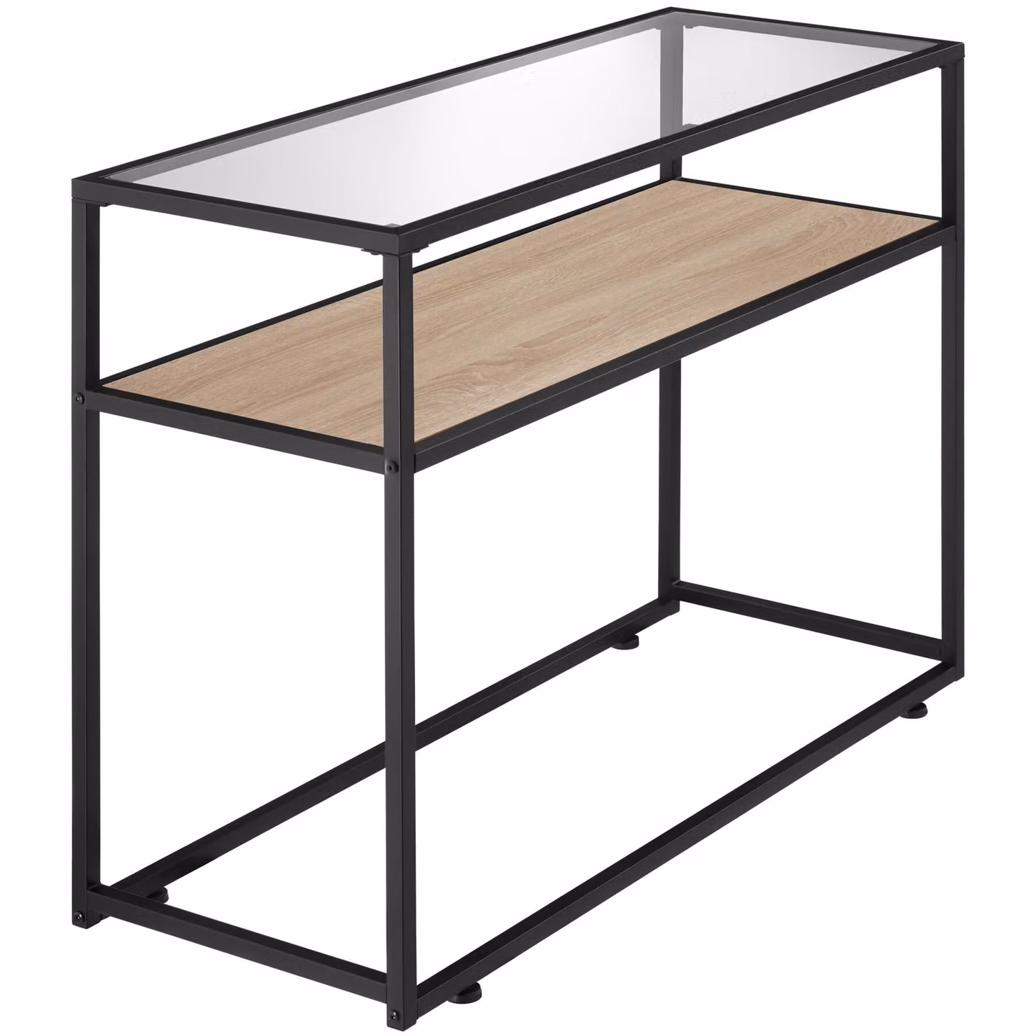 Tavolo console industriale tectake in rovere e metallo, L/P/H: 100 x 30 x 80,5 cm – 3