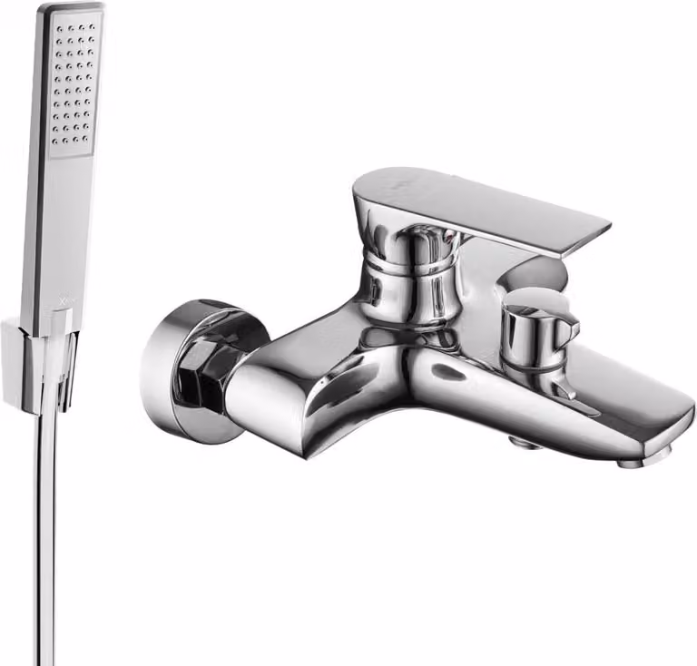 Mexen Axel R72 rubinetto per vasca con set doccia, cromo - 7383R72-00