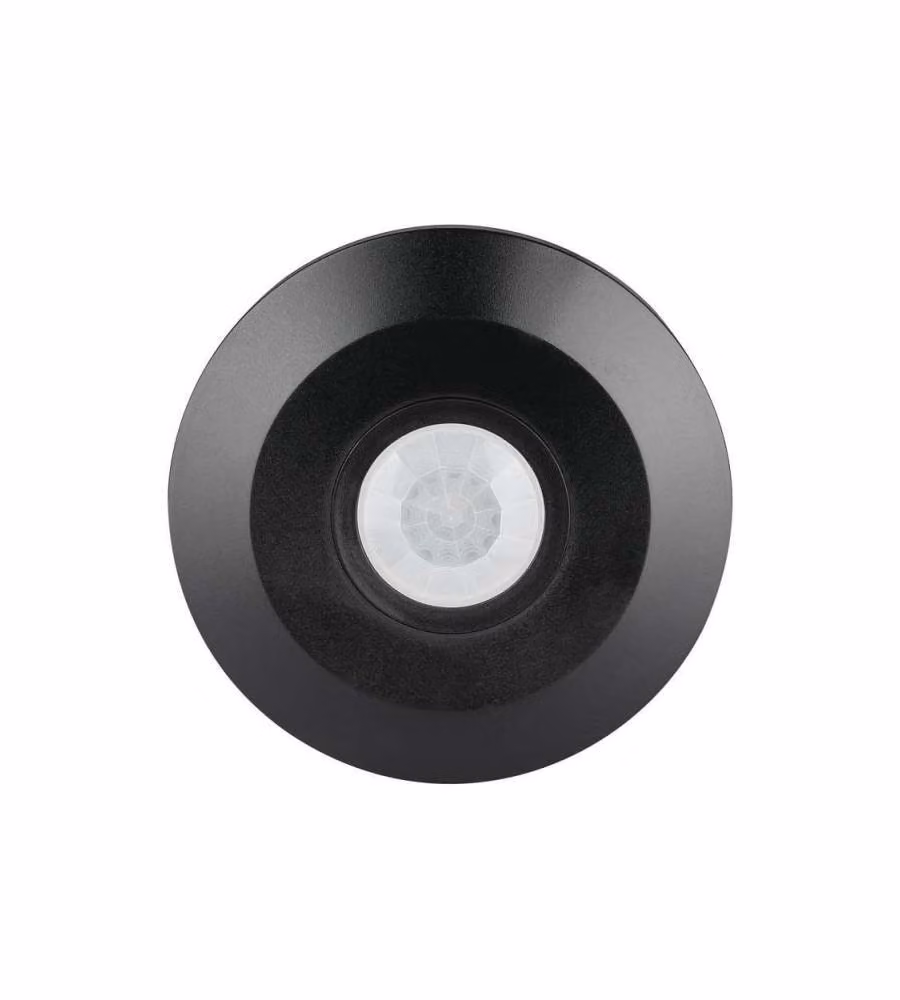 Sensore di Movimento a Infrarossi 360° Montaggio a Plafone Colore Nero (Max 1000W) IP20