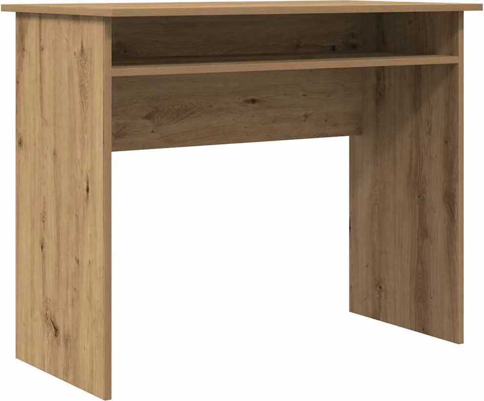 Scrivania Rovere Artigianale 90x50x74 cm in Legno Multistrato