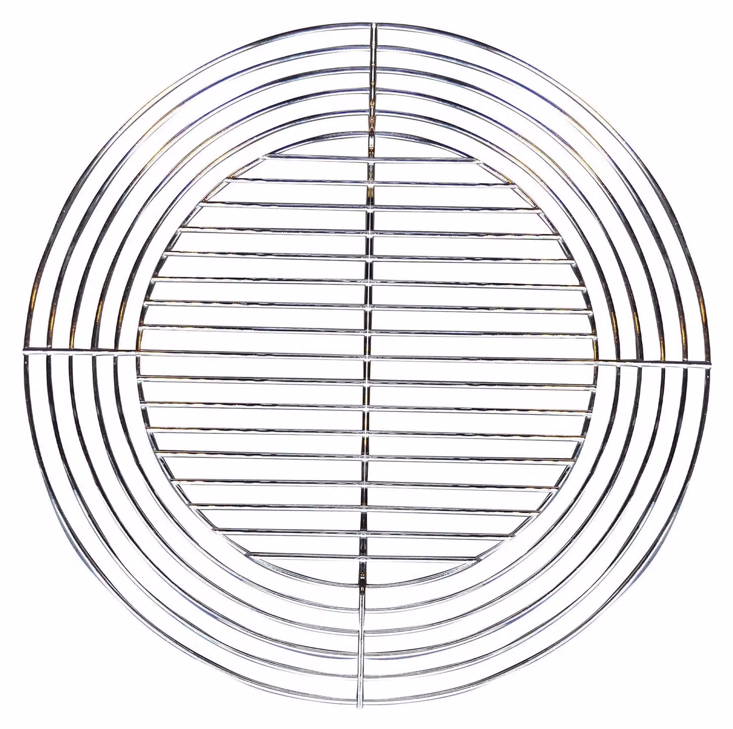 Barbecue su misura, rotondo, diametro 55 cm, cromato