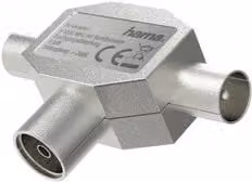 Distributore antenna Hama in metallo colore argento