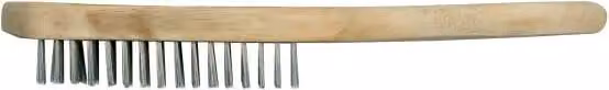 Spazzola metallica manuale 6 file legno