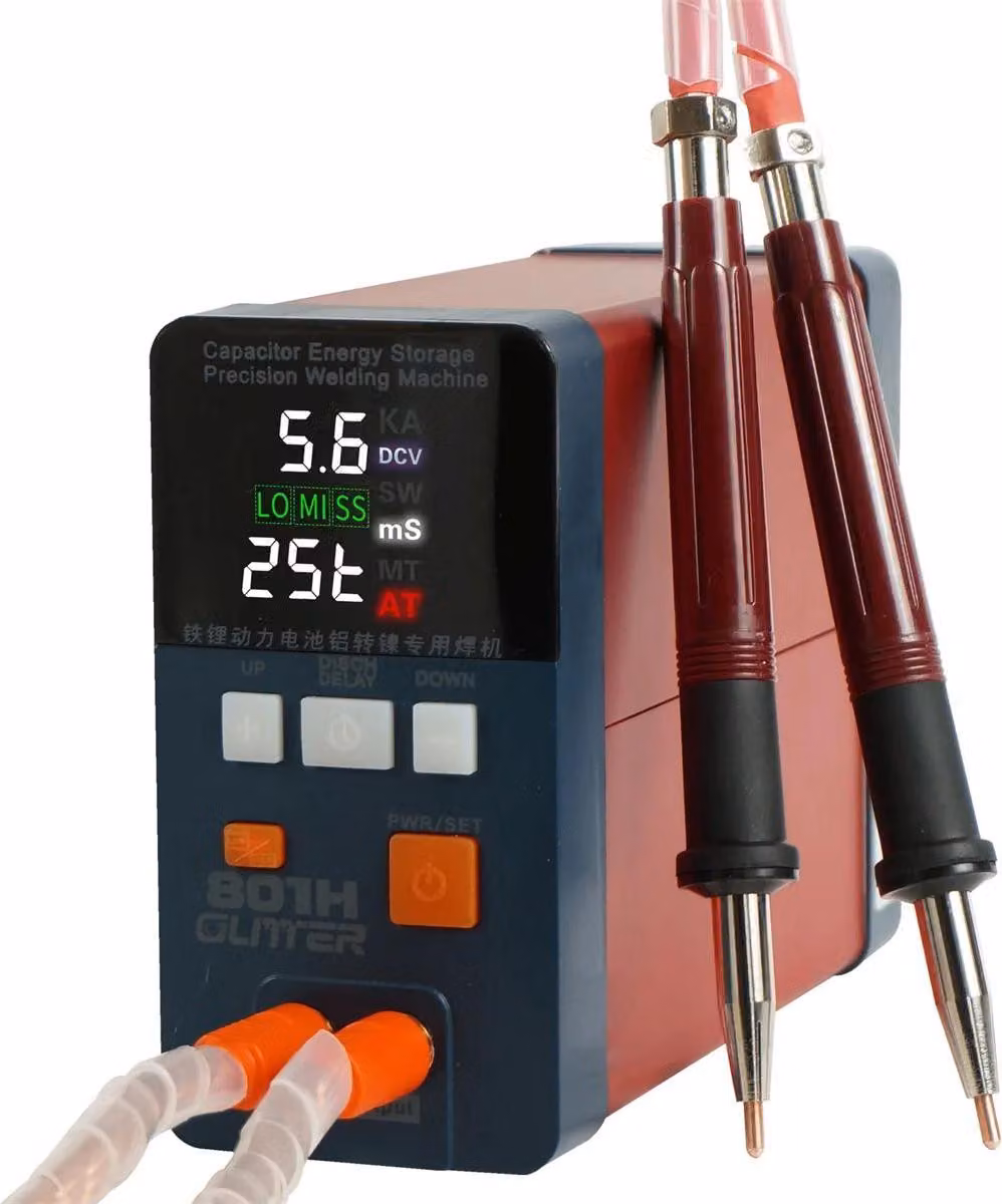 Saldatore a punti - 801H - 19,8 kW - 3500 A - Impulso - Per batterie nichel/alluminio - Max. 0,5 mm - Spina UE - Rosso-marrone