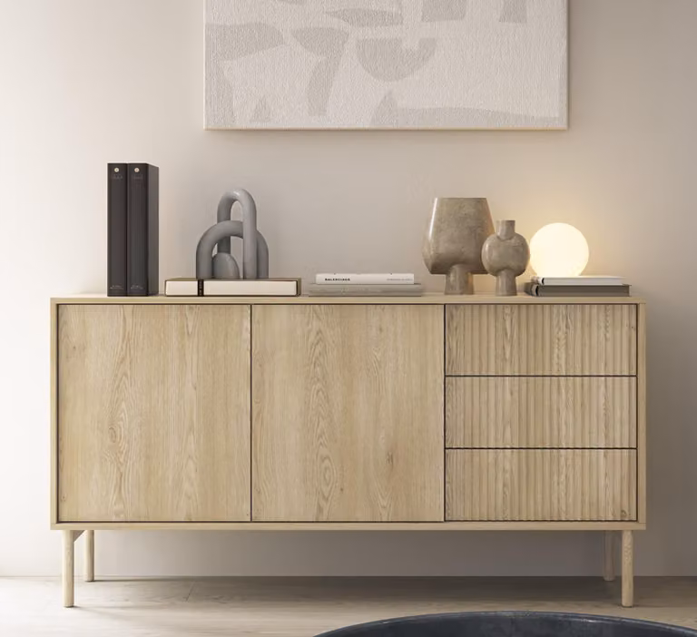 AX LIVING Credenza Trentinis 153 2T3S con ante, 153,5 cm, marrone