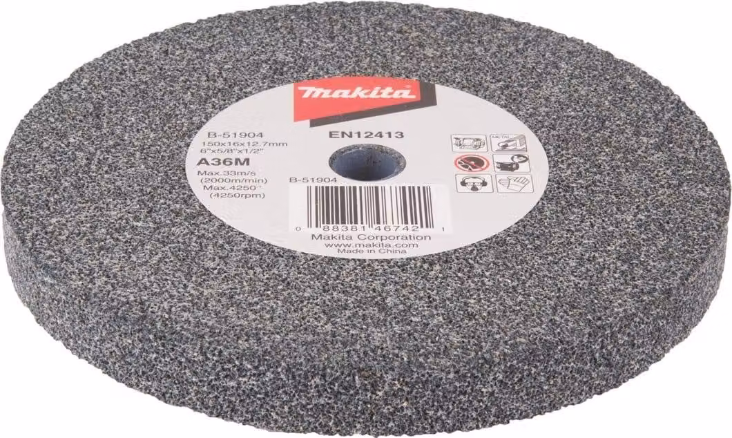 Pietra abrasiva B-51904 D.150mm L.16mm Foro 12,7mm A36M