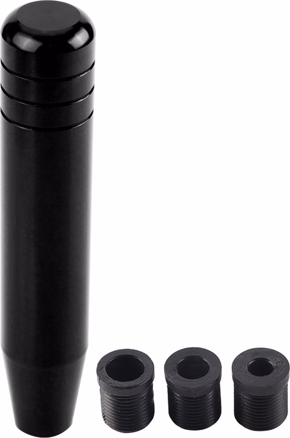 Manopola del cambio universale in lega d'alluminio per auto, leva per la leva del cambio 18 cm nero