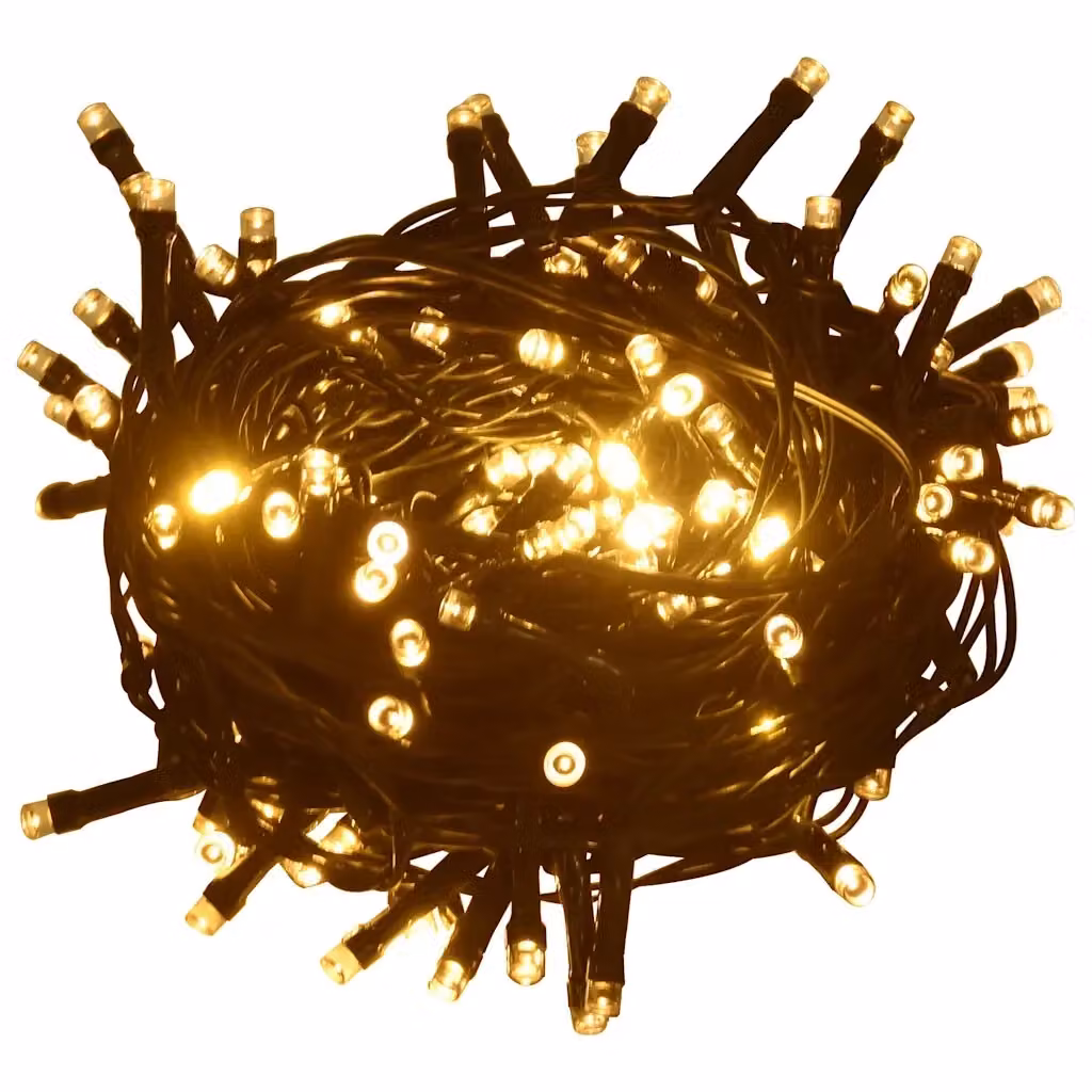 Stringa di Luci LED vidaXL con 2000 LED, Bianco Caldo, IP44 per Interni ed Esterni – 2