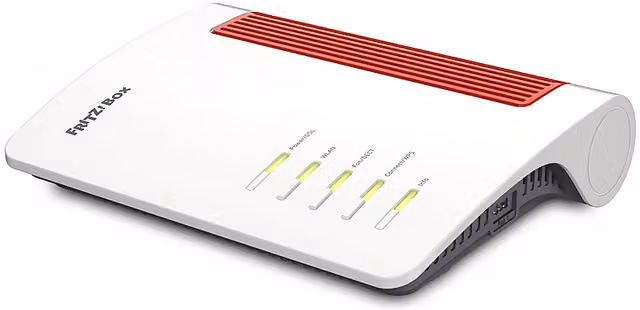 Modem-Router AVM FRITZ! Box 7690 WiFi 7 Dual Band con porte Ethernet LAN, USB e DSL, Bianco