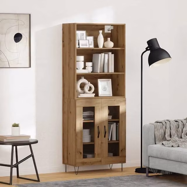 Credenza-Buffet-Armadio da cucina Rovere artigianale 69,5 x 34 x 180 cm 100629