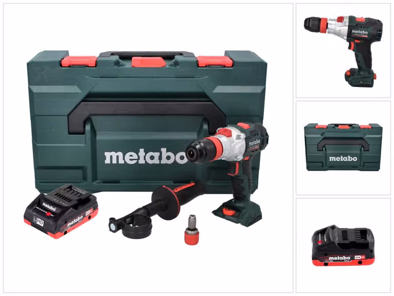 Metabo SB 18 LTX BL Q I Trapano a percussione a batteria 18 V 130 Nm brushless + 1x batteria ricaricabile 4,0 Ah + metaBOX - senza caricatore