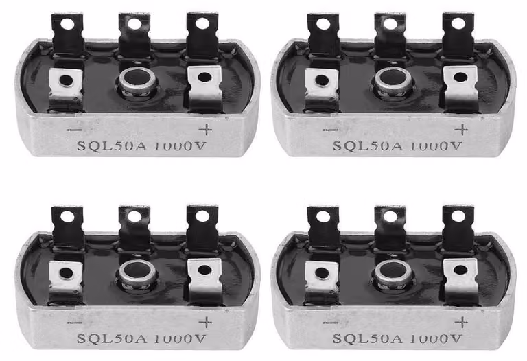 4 raddrizzatori trifase, 50A 1000V, modulo raddrizzatore a ponte completo