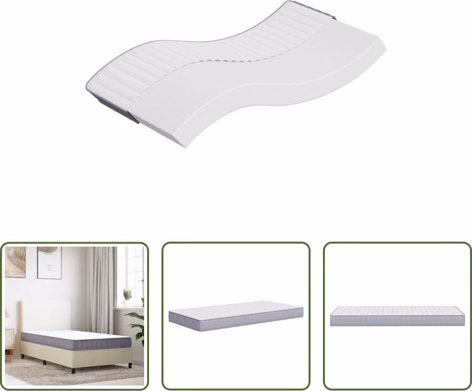 The Living Store Materasso in schiuma Medium Soft 120x200 cm