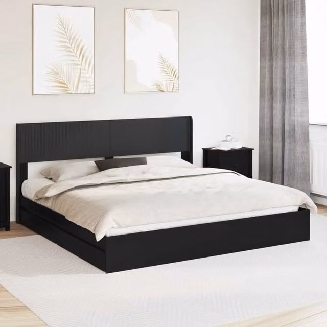 Struttura del letto con stoccaggio e testata 2 pz 3414354