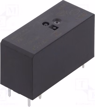 1 relè: bobina elettromagnetica, 5 VDC, 16 A/250 VAC, modello HF115F/005-1HS3, elettromagnetico